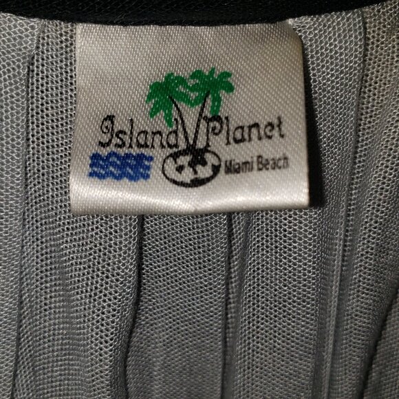 Island Planet Ombre Maxi Dress, One Size, Black, Gray, Light Gray - Picture 4 of 5